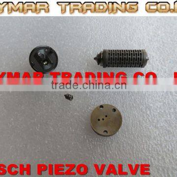 Piezo injector control valve, valve set