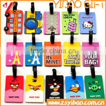 Wholesale Custom Design DIY PVC Luggage Tag With Printed / Embossed / Debossed Logo