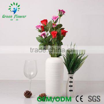 Greenflower 2016 Wholesale Real Touch Latex PU China 40CM Artificial Flowers Rose Half Blooming for Wedding Decoration photo-4