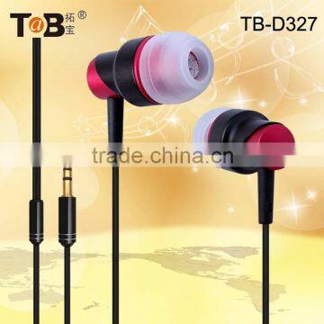 Hot sell new design Colorful Metal Earphone Free Sample Offered