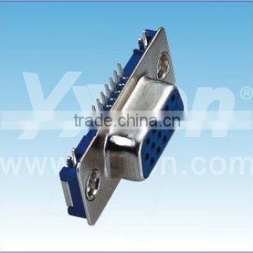 Dongguan Yxcon 15F three row UL certificate D-SUB connector