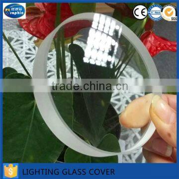 High transmittance flat edge pendant lamp light shade glass