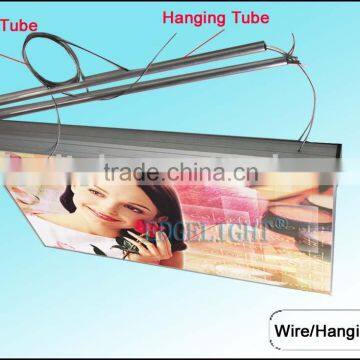 Aluminous pendant and steel rope
