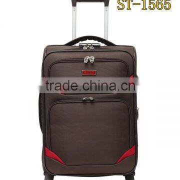 24 inch EVA polyester trolley travel luggage set