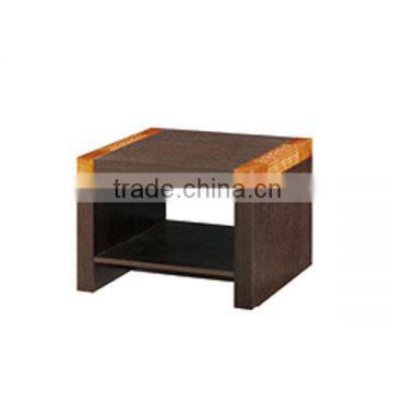 Full panel square led coffee table with MDF