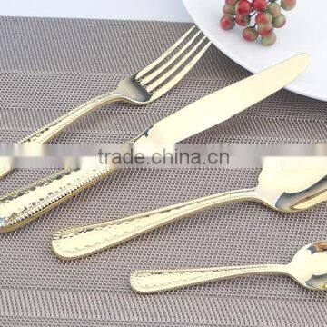 silver plated/24K Gold plated flatware cultery set 8026