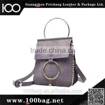 2016 Europe and united state style frosted chain ring single strap shoulder bag