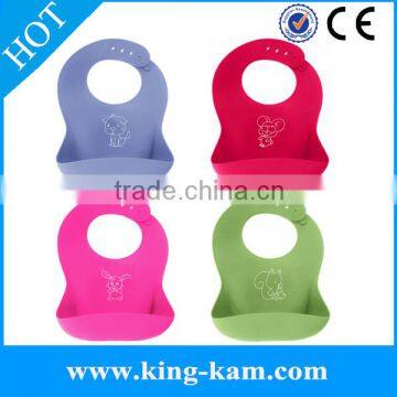 Soft Cute And BPA Free baby silicone bib beard bib