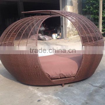 Hot sale All Weather Wicker Rattan Pool Side Sunbed Lounge Furniture Outdoor Furniture