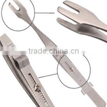 Tattoo Supplies Stainless Steel Multifunction Tweezers with Slide Lock Body Piercing Tools Free Shipping