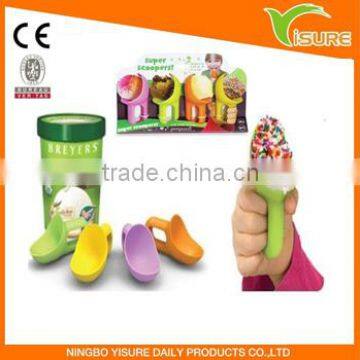 Colorful Plastic Ice Cream Scoopers Spoon Ice Cream Tools For Kids 4PCS Set
