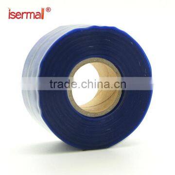 isermal silicone rubber self-fusing tape blue color