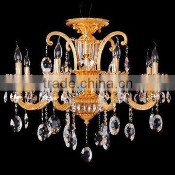 Fashion Design Wrought Iron Chandeliers Nordic Crystal Pendant Light CZ5008/8