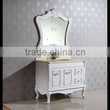 white wicker antique baroque bathroom furniture YL-5718-1