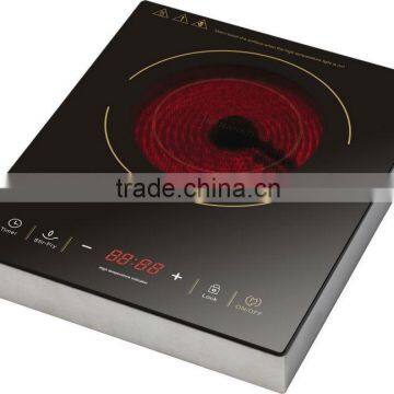 2000W Stainless steel housing touch control electric infrared cooker