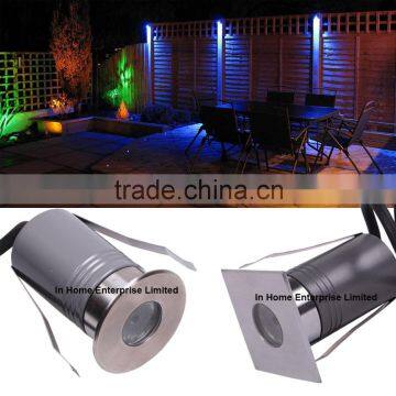 1W Mini Led Underground Light RGB IP67 Garden Outdoor Lighting