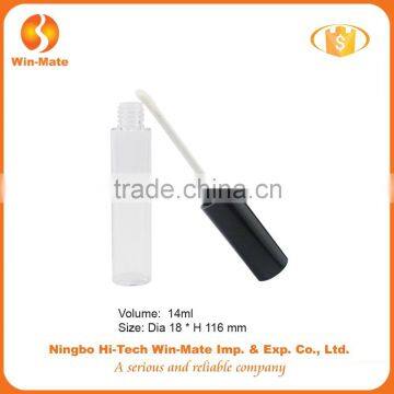 Best sale hyaline cylinderical private label plastic empty lip gloss tube