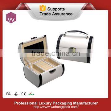 White leather girls jewellery boxes