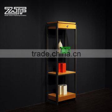 ZJF New design shopping mall display wood rack