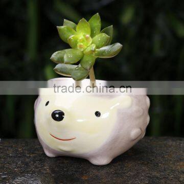 Factory directly office decoration ceramic animal shape flower pot                        
                                                Quality Choice