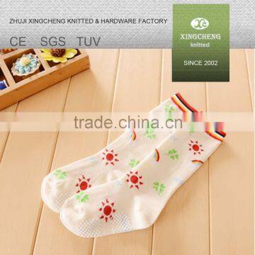 girl cute long warm flower socks