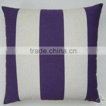 Purple white strip pinic cushions