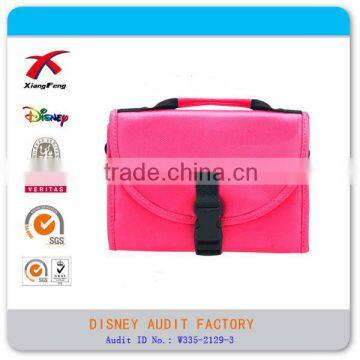 Wholesale Custom Makeup Travel Toiletry handle cosmetic bag