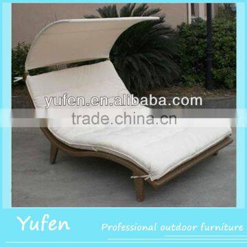 Hot sale products resin wicker outdoor daybed