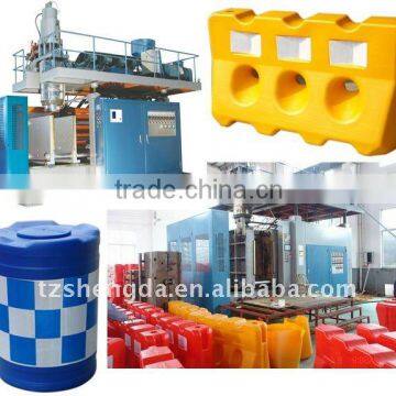 plastic road barrier blow molding machine