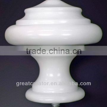 Home Decor Glossy White Wood Turn Curtain Rod; Curtain Hardware; Curtain Accessory; Window Drapery Hardware; Drapery Rod