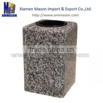 European granite cemetery vases
