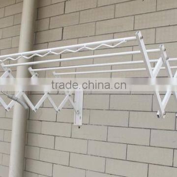 Adjustable steel indoor clothes drying rack/Wall mount hanger