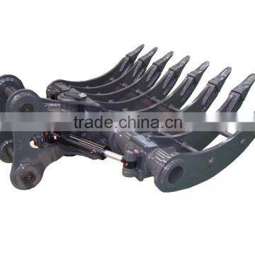 240 modle 1900mm excavator hydraulic tilting rake bucket