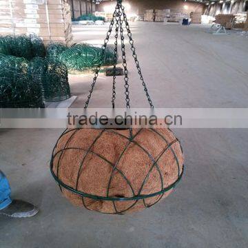 good quality powder coated cone shaped hanging baskets