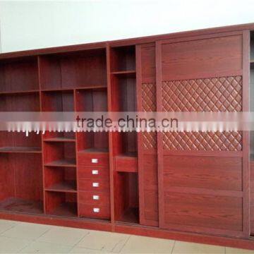 Wholesale Sliding wood china book cabinets used bookcase wall units