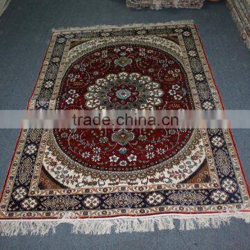 Handknotted 4x6ft oriental persian silk red turkish rug carpet wholesale in guangzhou