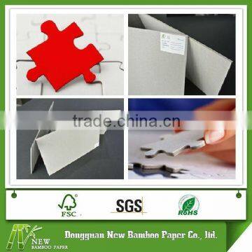 Thick pressed cardboard paper grey chip folding puzzle board