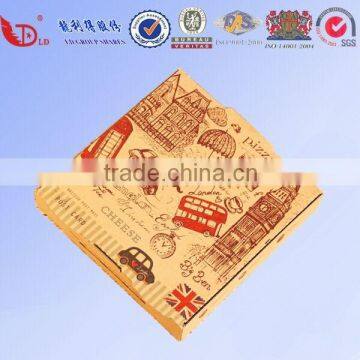 Customized Recyclable Corrugated Paper Pizza Box Hot sale custom 8",10",12'',14'' square brown corrugated paper pizza box