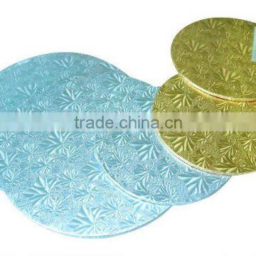 Gold/silver cake boards with premium wrapped edges