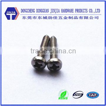 stainless steel pan head machine metric screws 2.5mm screws