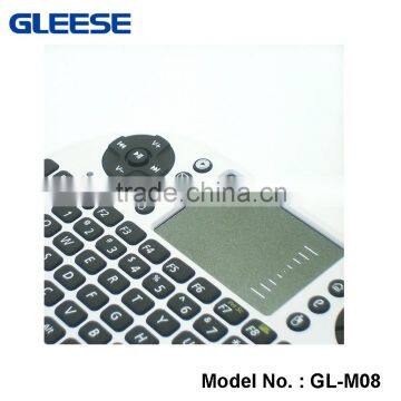 Mini Portable Handheld 2.4GHz Wireless Keyboard with Touchpad 72 Keys QWERTY Multimedia Keyboard for Smart TV