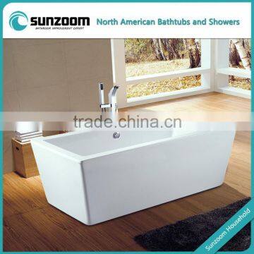 SUNZOOM UPC/cUPC certified resin soaking tub, bath tub for hotel, bath tub price in china