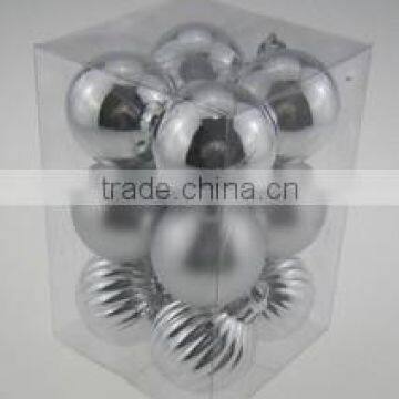 Silver Cheap Plastic Christmas Ball on Sale