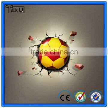 Hot Sell LED Optical sensor Light Wall Bedside World Cup Football Nightlight