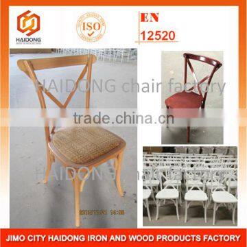 Wood Cross Back Chair Factory