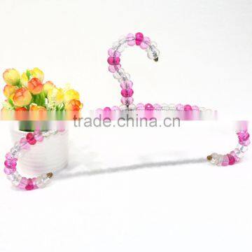 Lovely hot SALE colorful plastic pearl breaded hangers