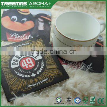 Cristamas Customized Design High Quality absorbent paper coaster