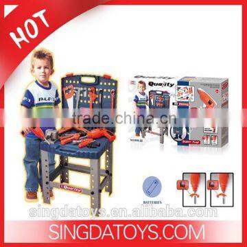 Hot sale Plastic Kids Electric Play Tool Kit And Work Bench