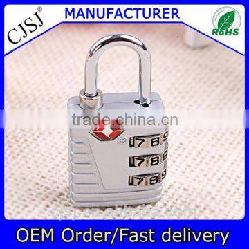 Hot sale TSA 3 Combination Travel Suitcase Luggage Padlock Lock TSA-523