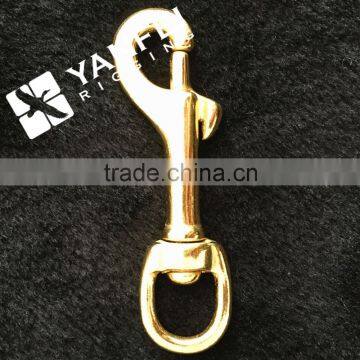 Solid Brass Swivel Eye Bolt Snap Hook photo-3